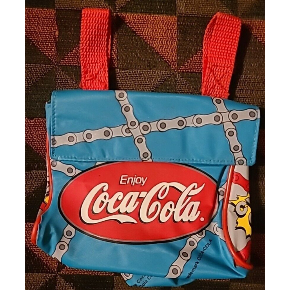 1997 Coca Cola Bike Bag Cycle On! Wendy's Toy Collectible Bicycle Accessory 90s